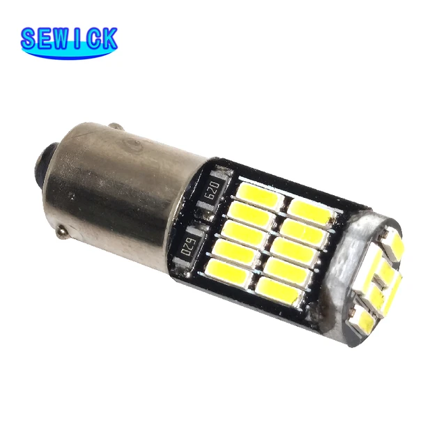 2PCS BA9S T4W H6W LED Bulbs Canbus 4014 24 SMD No Error Interior Reading  Lights Car Parking Light License Plate Bulbs White 12V - AliExpress