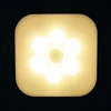 Night Light With EU Plug Smart Motion Sensor LED Night Lamp wall lights for home  Aisle WC Bedside Lamp For Hallway Pathway A3 5