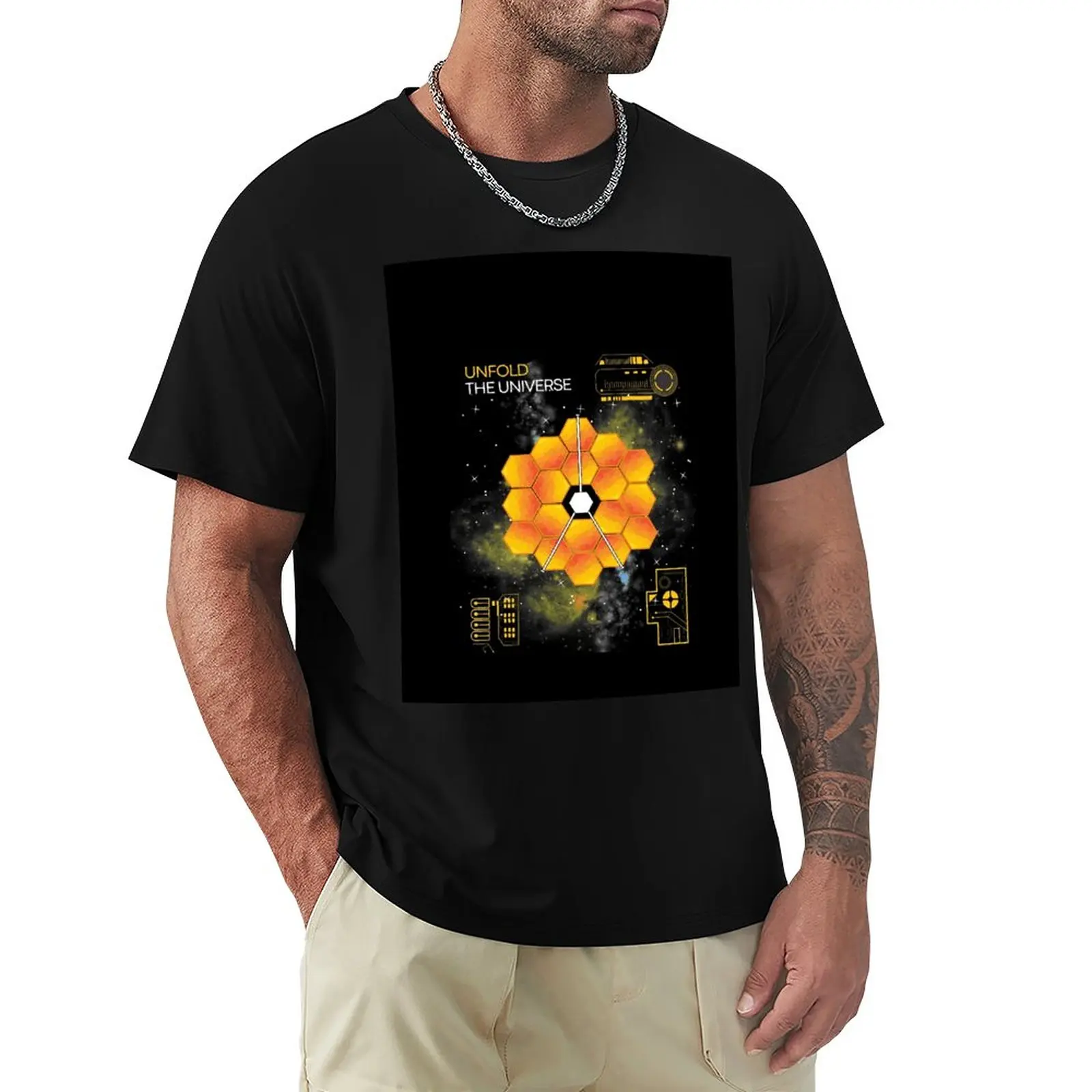 James Phillips Space Telescope Fan Art T-Shirt Cat Shirts Camicetta Kawaii Clothes Fruit Of The Loom Mens T-Shirt