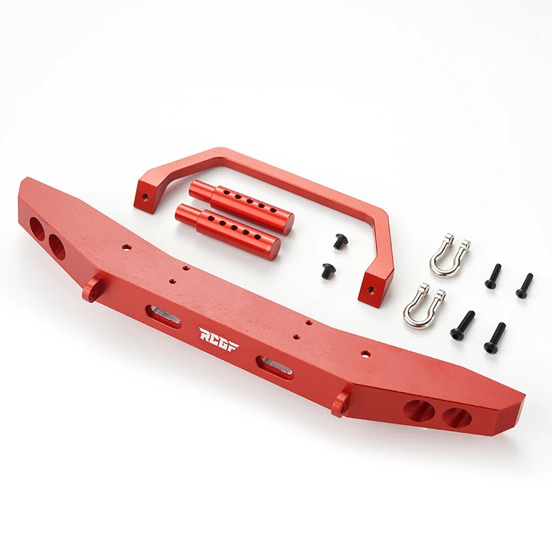 INTEGY CNC Aluminum Front Bumper For Hyper 8.5 RC Model - Silver Anodized, Precision Machined Upgrade Part - View #9