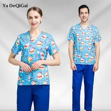 

Fashion Slim Beauty Scrub Clothes Spa Nurse Pure Cotton Medical Lab Medical Uniform Pharmacist Dentist Veterinary Nurse New Tops