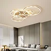 Modern LED Ceiling Chandelier Lighting Gold White Black for Living Study Room Indoor Pendant Lamp Parlor Foyer Lustres Luminaire 2