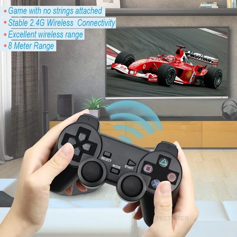 Wireless Gamepad for Sony PS2 Controller for Playstation 2 Console Joystick Double Vibration Shock Joypad  USB PC Game Controle