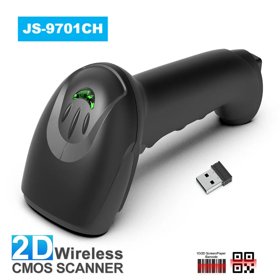 Handheld 2.4G QR Code Barcode Reader Wireless 1D 2D Barcode Scanner