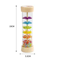 Wooden Rainmaker Montessori Toys for Baby 6-12 Months, Baby Rattle Sensory Development Toys, Infant Musical Toys For Baby 1
