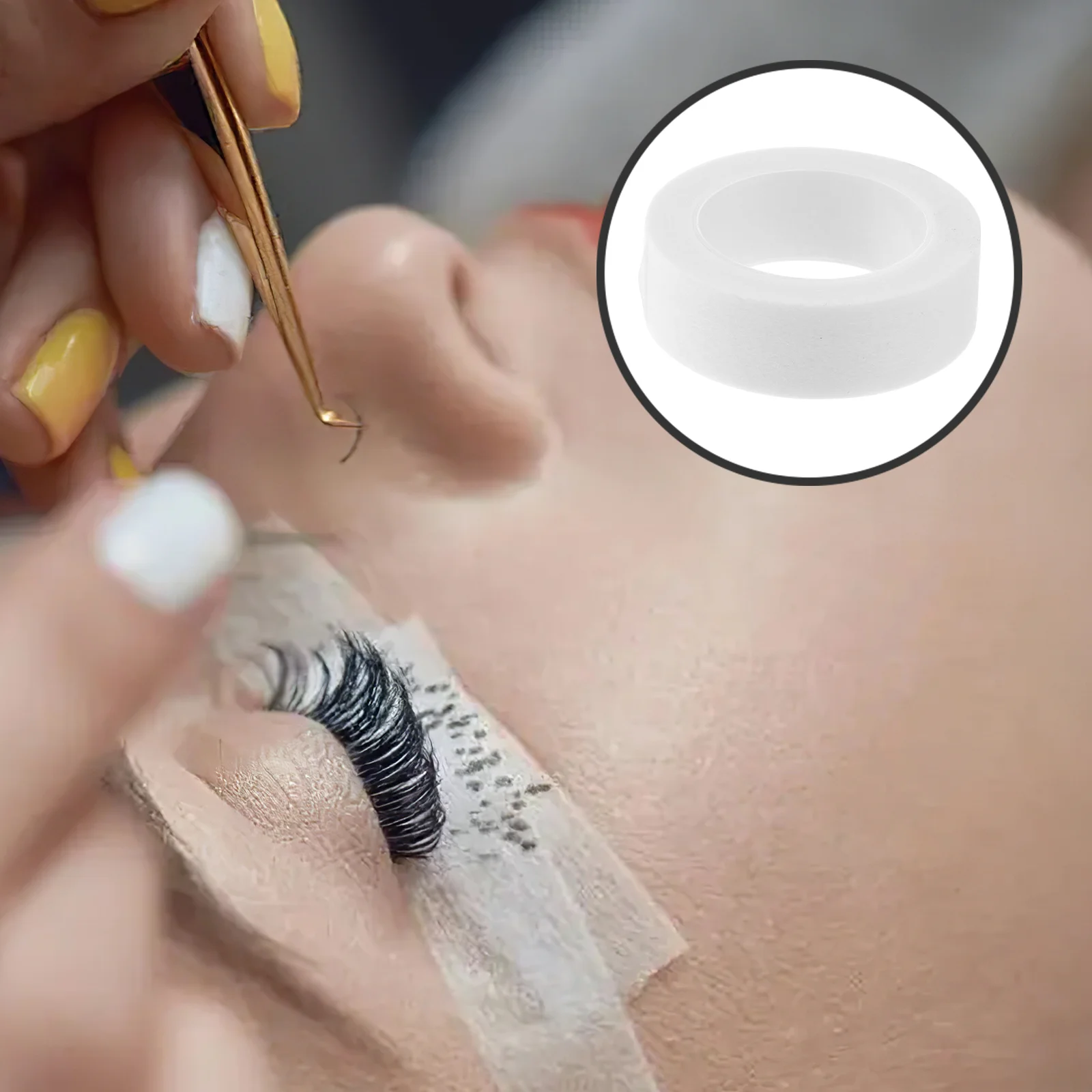 

6 Rolls Eyelash Extension Tapes Women Adhesive Eyelash Tapes Breathable Eye Lash Tapes 9m