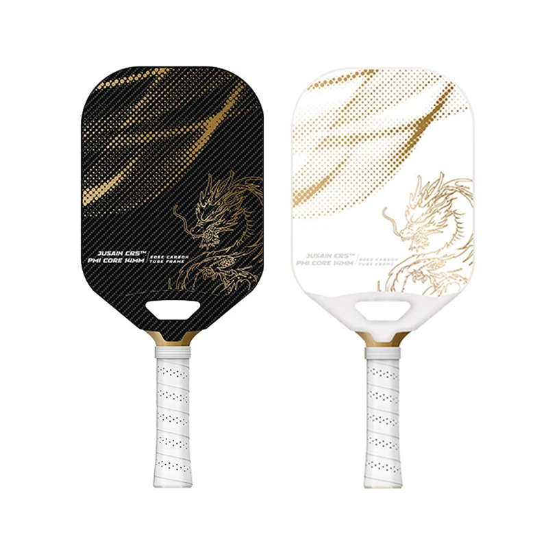 Pickleball Paddle Lightweight 14MM Thickness 2 Styles Hot Pressed Integrated PP Honeycomb Core Dragon Pattern T700 Carbon Fiber Pickleball Paddle