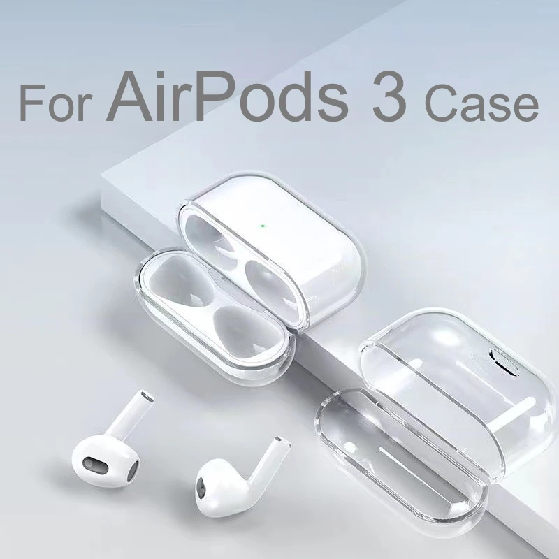 Per Airpods 3 Tpu Soft Protector Cover Scatola Trasparente Per Air Pods 3 Custodie Per Auricolari Wireless