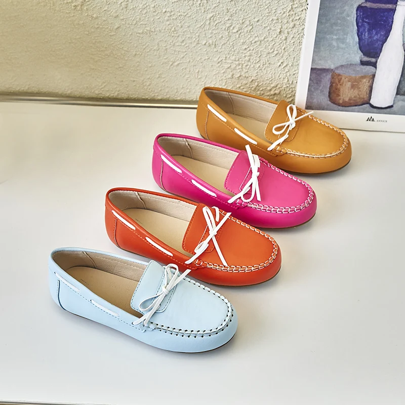 

AS Spring And Summer Loafers For Kids Shoes Flat Boys Girls Slip-on High Quality New Style Fashion Children