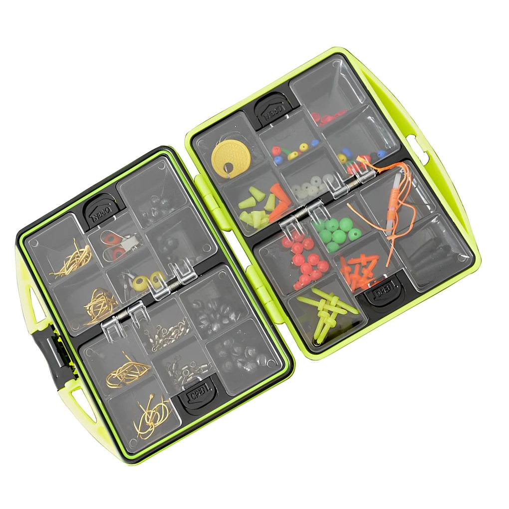 Double Layer Fishing Accessories Box Tackle Beads Hooks Fish Tools Case