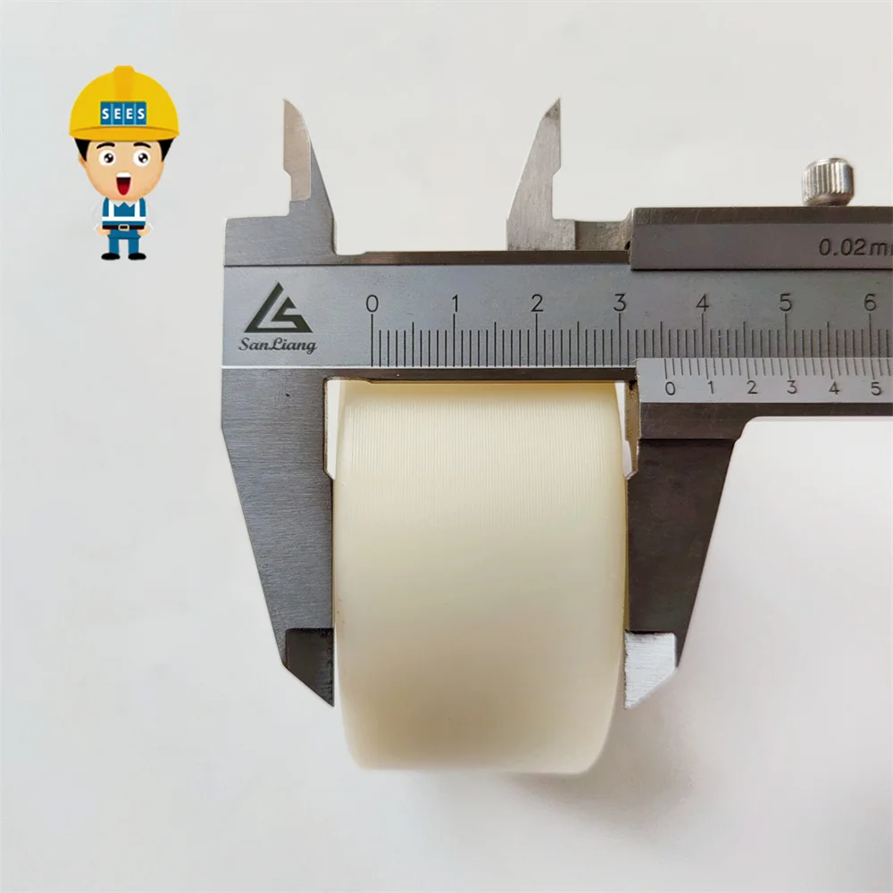 SEES GAA456CM1 XAA456BL Escalator Belt Roller H75mm 76*34*6201-2RS Use 506NCE OD76MM W34MM Bearing 6201 Without Axle M12 escalator handrail roller