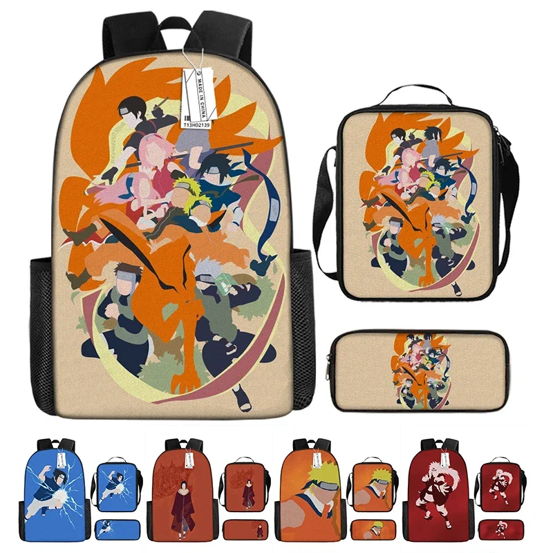

Anime Naruto Cool Patternkids Rucksack Daily Bookbags Printed 16 Inch Backpack Kids School Bag Back To School Children Gift