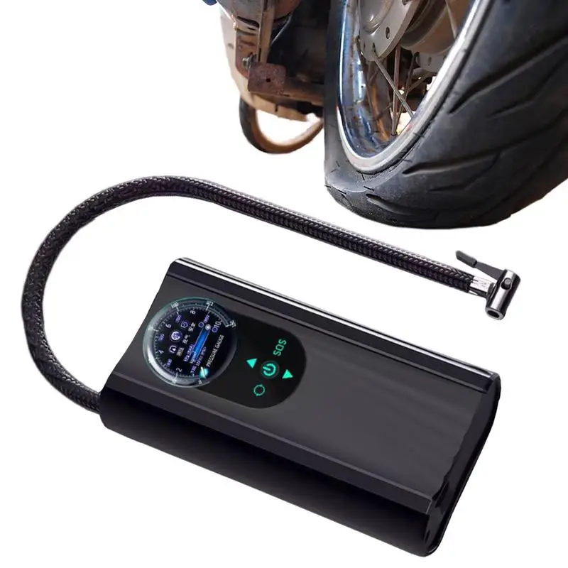 

Portable Tire Inflator Creative Auto Pumps With Pressure Gauge Portable Car Tire Smart Digital Inflatable Pump car accessories