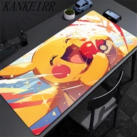 Anime Mouse Pad 100x50cm P-pikachu Oversized Gamer Cabiner Keyboard Deskmat XXL P-pokemonS Desktop Mice Mat Kawaii Rubber Carpet - Image 4