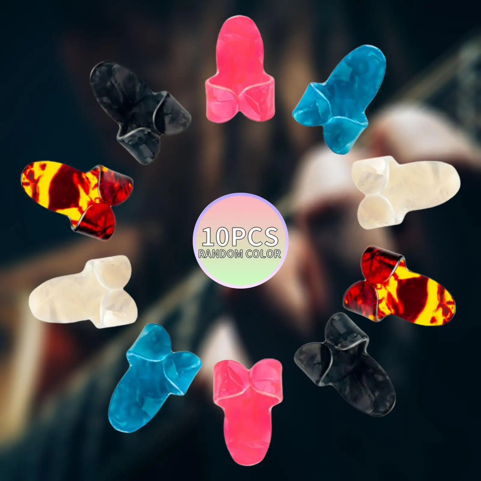 10x Guitar Finger Pick Thumb Finger Picks for Electric Guitar Banjo Ukulele,