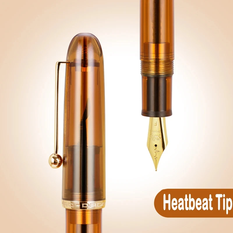 Jinhao Dadao Transparent Acrylic Fountain Pen - Elegant Writing Instrument for Office and School Supplies