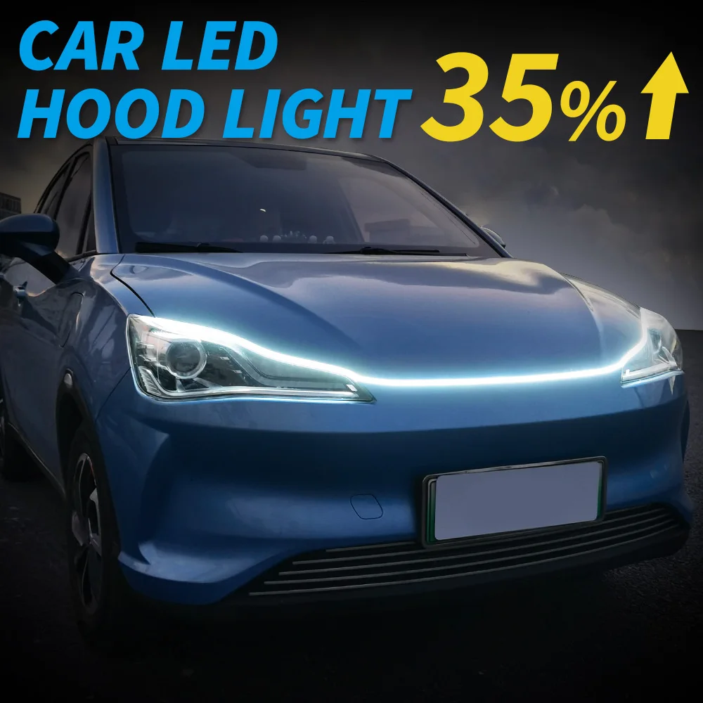 

Scan DRL 1.8m Led Hood Car Lights Strip Universal Headlight Daytime Running Light Decorative Lamp Bar 12V Ambient Backlight