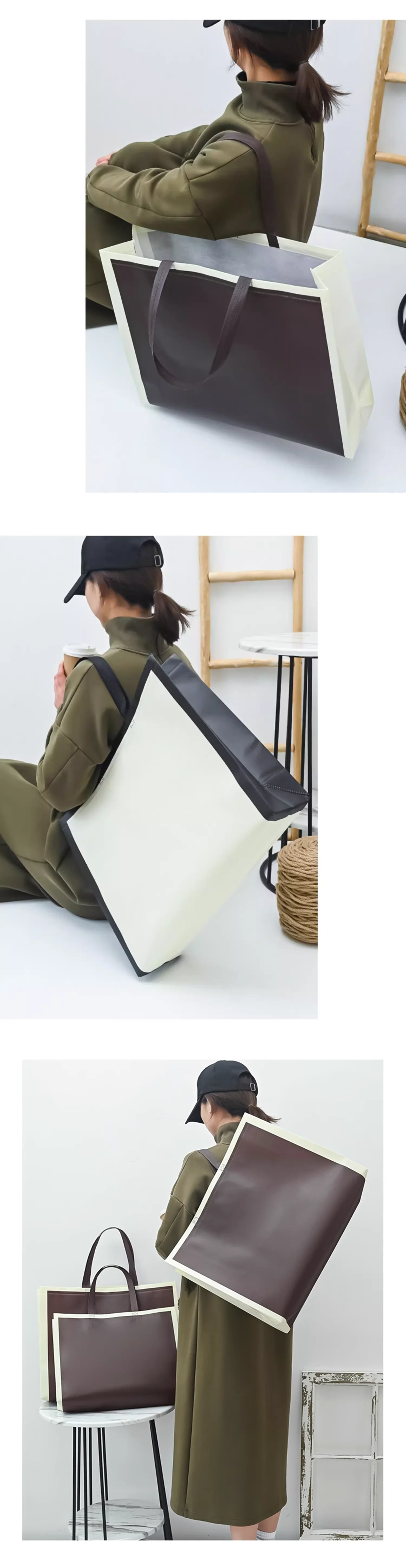 50pcs coated non-woven bags customized LOGO high-end clothing store clothing bags environmentally friendly gift bags wholesale 6 Sa5c81f83cc5a48b59581c35d029f936bM