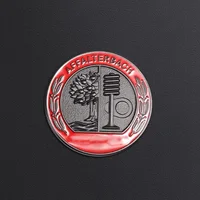 Red 57mm For AFFALTERBACH AMG Hood Sticker AMG Badge Sticker For Mercedes W212 W205 W463 A/B/C/E/S CLA GLC GLA AMG Sticker Metal 1