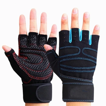 Gym Gloves Fitness Weight Lifting Gloves Body Building Training Sports Exercise Cycling Sport Workout Glove for Men Women M/L/XL 1