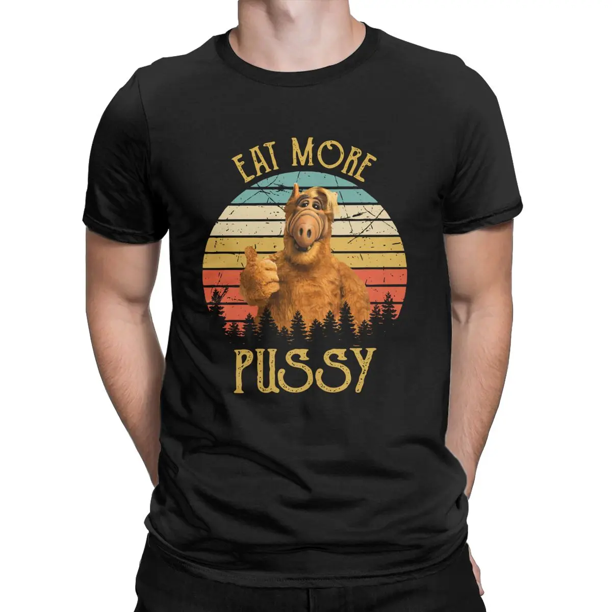 Vintage Alf Alien Ha Detto Art Gift Perfect 80S Gordon Shumway Mangia Più Figa Alien Life Fantascienza 100% Cotone Plus Size Shirt