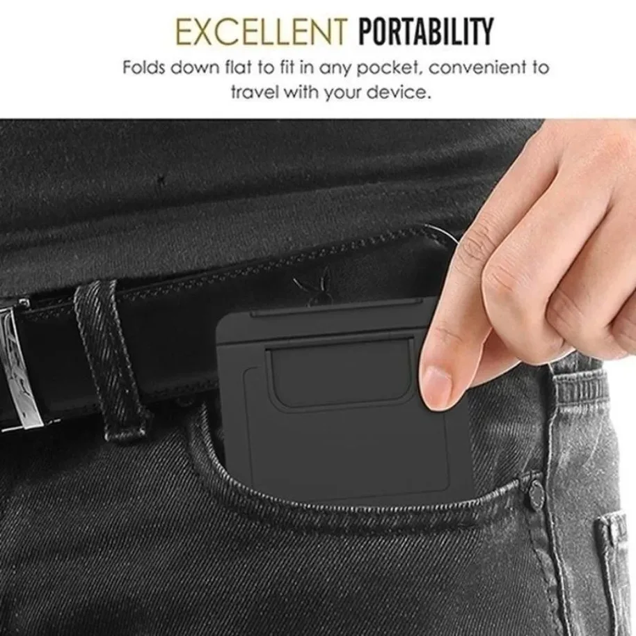 Universal Mini Creative Portable Folding Plastic Phone Holder Tablet Computer Stand For iPhone 17 16 15 14 13 12 Xiaomi Samsung