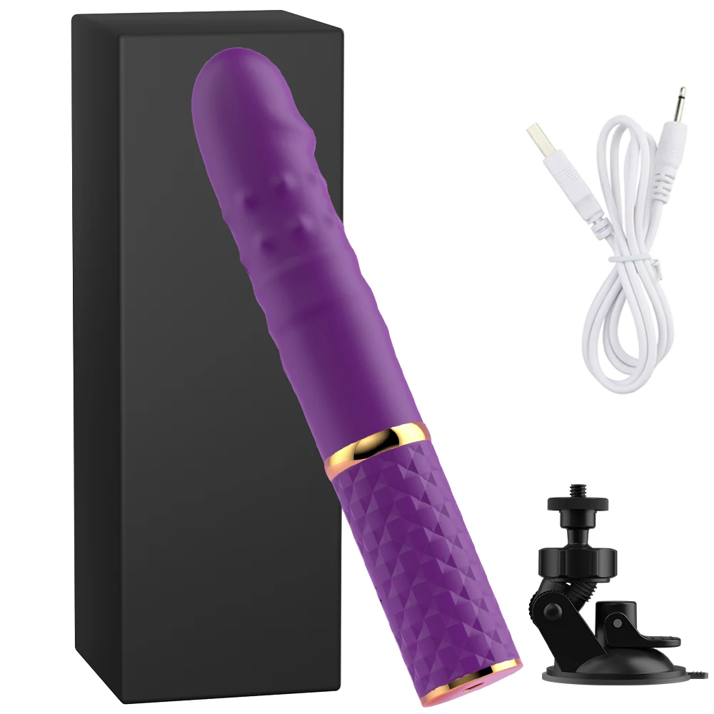 Mini Thrusting Dildo Vibrator for Women Suction Cup G Spot Vibrators 10 Mode Clitoral Stimulator Adult Sex Toy for Women Couple