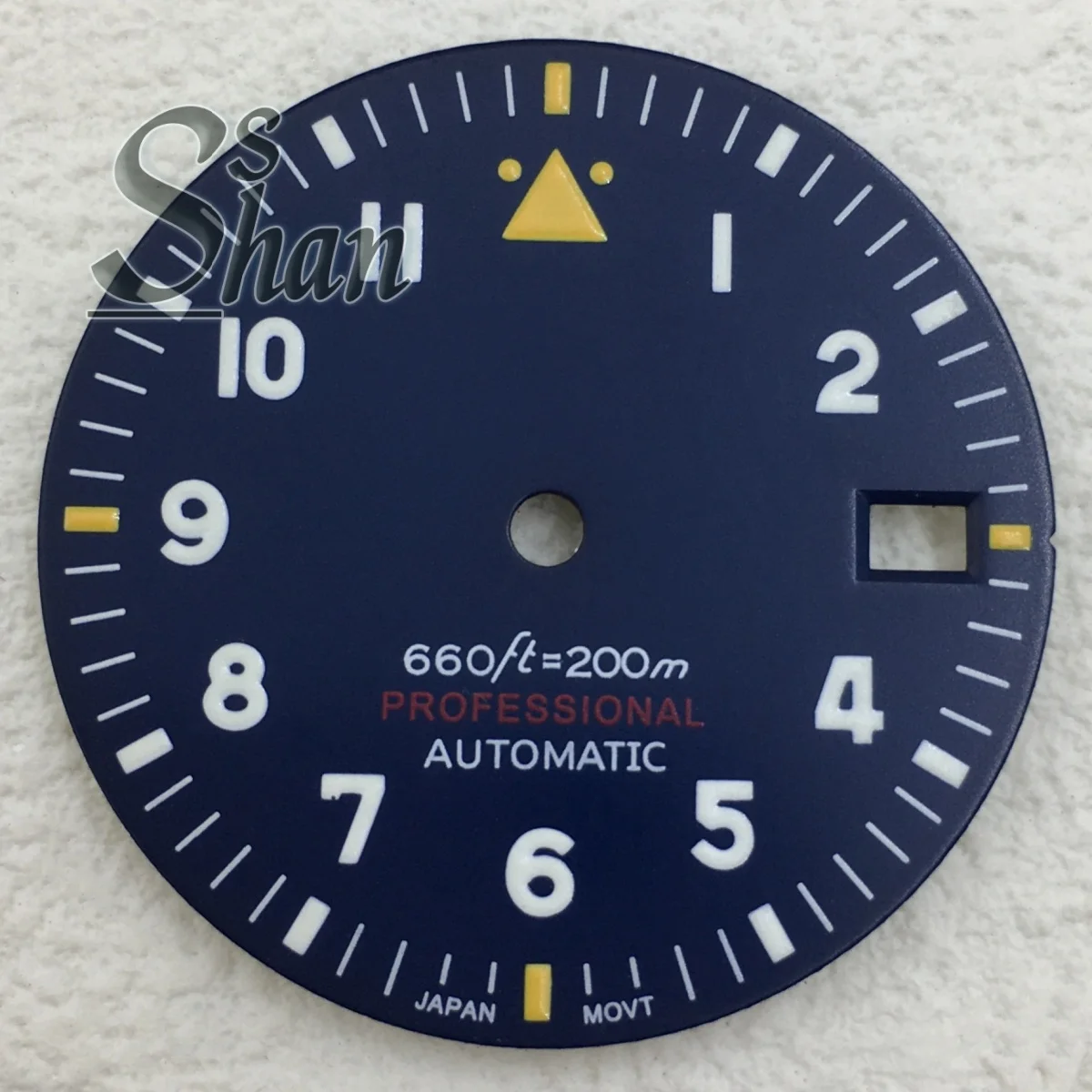 29mm Pilot's Watch Dial with Green Luminous, Available in Multiple Colors