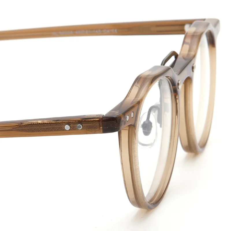 Montature Per Occhiali Vintage Rotonde Piccole Da 36 Mm Fatte A Mano I - Foto 9