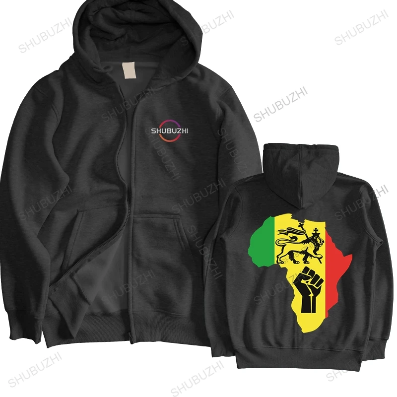 

vintage hoodie zipper mens fall winter shubuzhi sweatshirt New Africa Rasta Power Reggae male Spring and Autumn pullover hoody