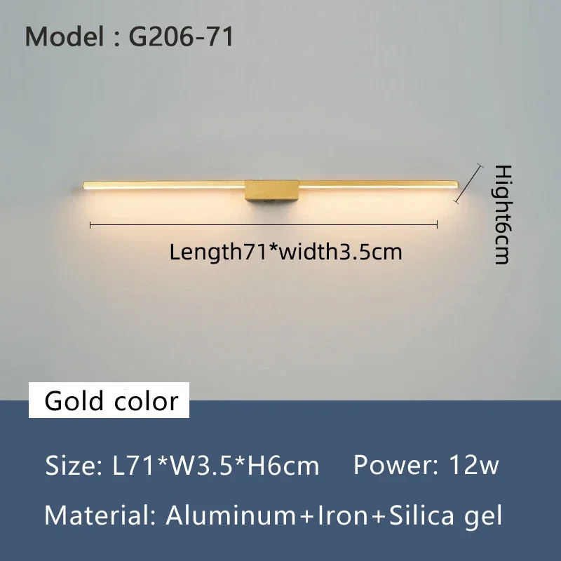 Length 70cm Gold