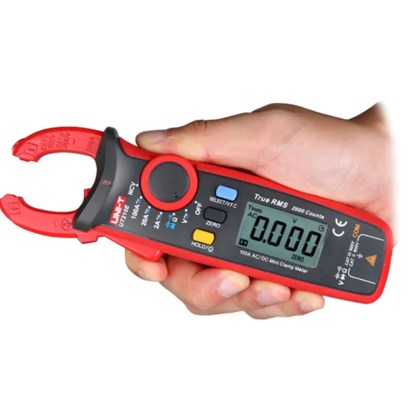 UNI-T UNI T Mini Clamp Meter UT210E Digital True RMS AC/DC Current Voltage Tester VFC Capacitance Non Contact Clamp - Foto 2