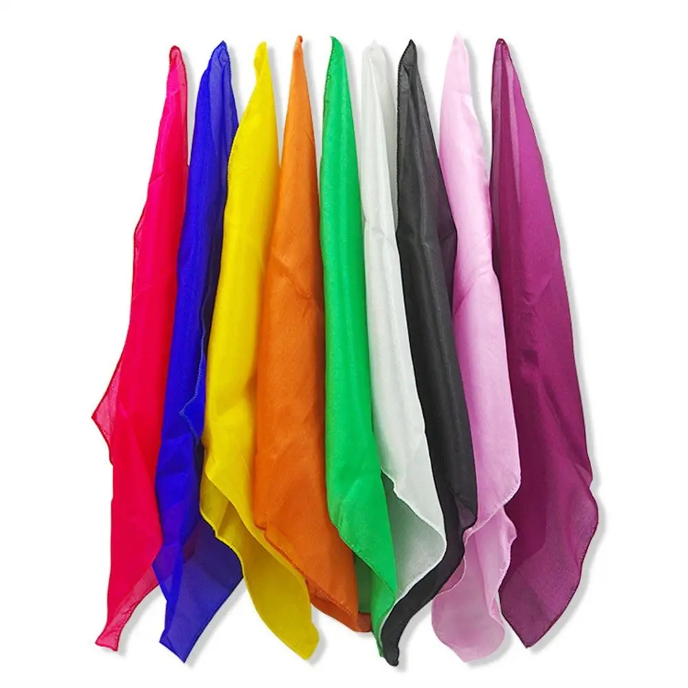 

45* 45 cm Scarf Magic Tricks 30*30cm Learning & Education Magic Silk Colorful Gimmick Props Magician Scarves Magician