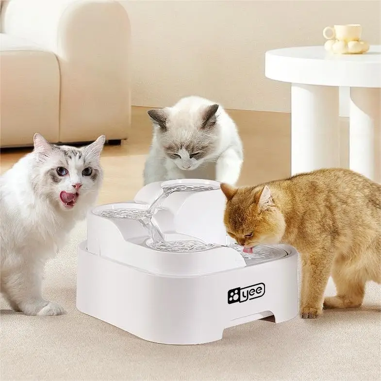 

YEE waterfall corrugated purifier, pet cat and dog automatic dispenser, 4 dispensers [USB style], dispenser, bottle dispen
