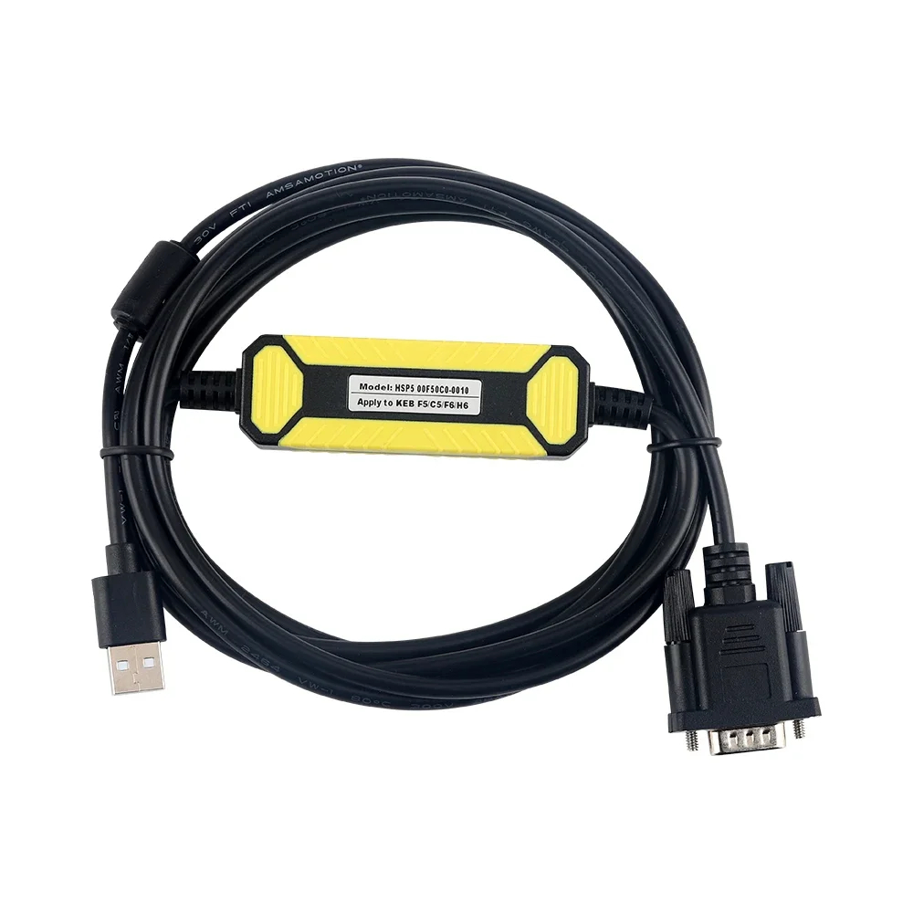 Keb Invertör için uygun F5 C5 F6 H6 Usb Hata Ayıklama Kablosu HSP5 00F50C0-0010 Adaptör İletişim Veri Hattı USB-KEB Programlama