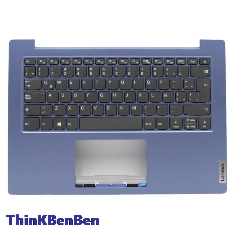

LAS Latin Spanish Ice Blue Keyboard Upper Case Palmrest Shell Cover For Lenovo Ideapad Slim 1 14 14AST 05 5CB0W43943