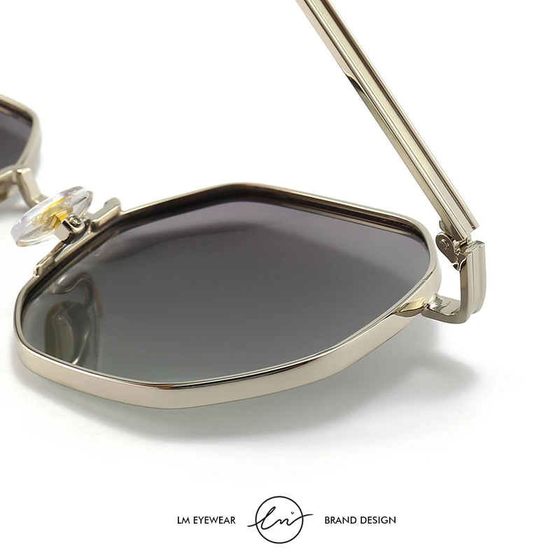LM Hexagon Small Sunglasses Women Men Polarized Vintage Driving Glasses Fashion Metal Frame Eyewear UV400 oculos de sol_voghion.com