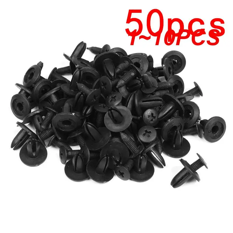

Black 6mm Hole Dia Black Plastic Rivets Bumper Fender Fastener Clips For Car Rivets Fasteners Clips For Honda