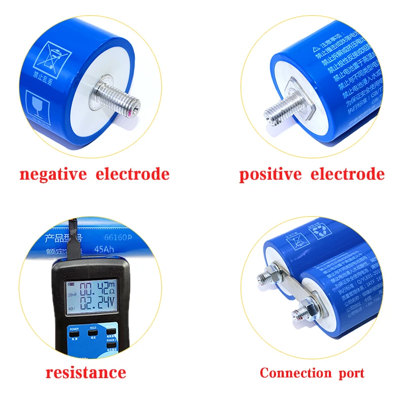 6PCS 2.3V 40Ah battery original Yinlong LTO66160 10C discharge DIY 12V 24V low temperature resistant lithium Titanate batteries