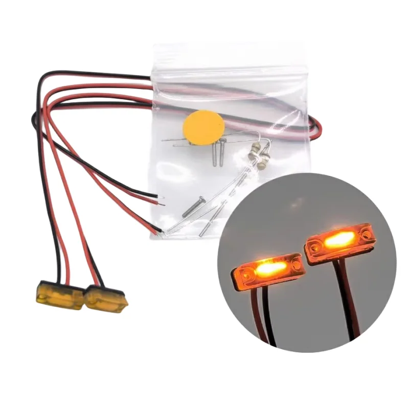 Tamiya Outline Marker Lamp Side Light Spotlight for Tamiya 1/14 RC Truck Scania 770s 56371 Actros Volvo Tractor Trailer Parts 5