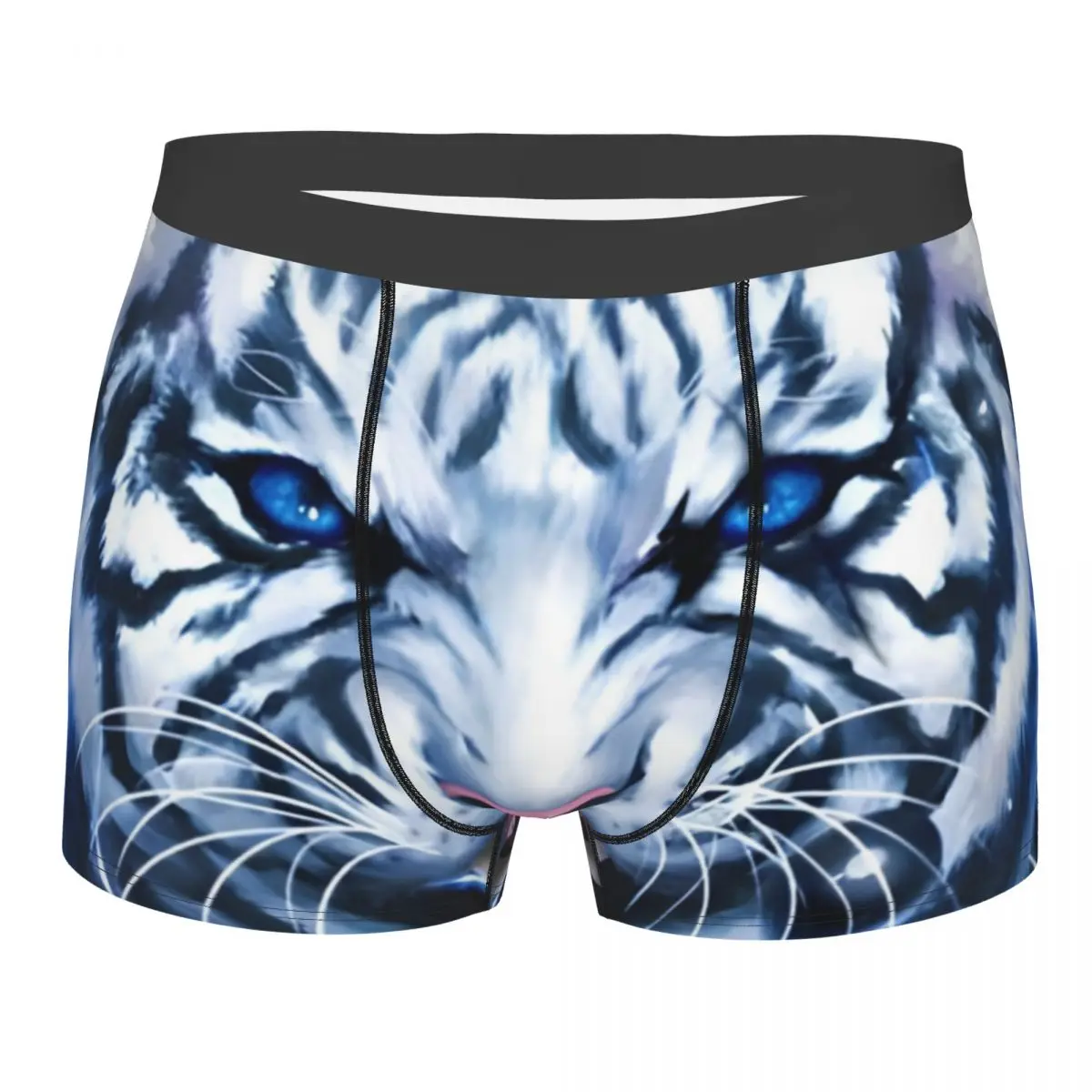 Slip Boxer Da Uomo White Tiger Space Mutande Space Galaxy Wolf Pantaloncini Sexy Di Alta Qualità Altamente Traspiranti Idea Regalo