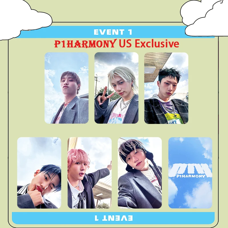 Kpop P1HARMONY 8th Mini Album DUH! US EXCLUSIVE Photocards D