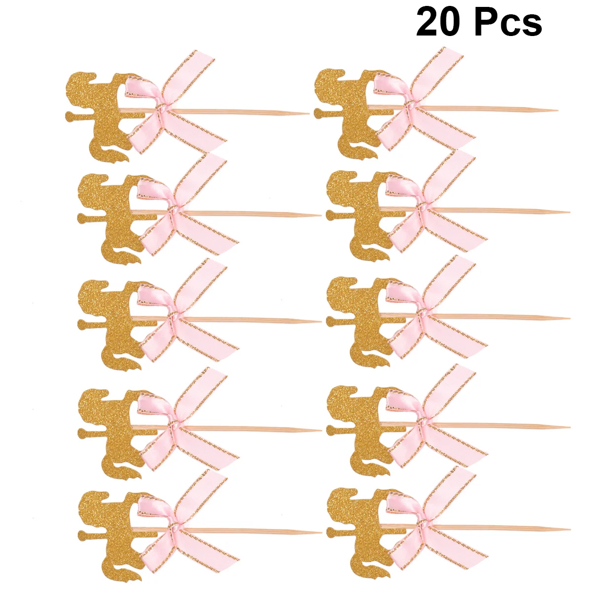 

Stobok Wedding Decor 20Pcs Carousel Toppers Horse Cupcake Toppers Golden Carousel Lovely Carousel Shape Birthday Wedding Baby
