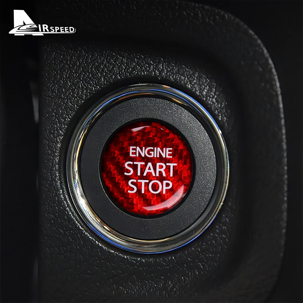 

Kungkic Настоящее углеродное волокно для Suzuki Swift Alto Ignis S-Cross Alivio Kizashi кнопка запуска и остановки двигателя аксессуары для внутренней отделки