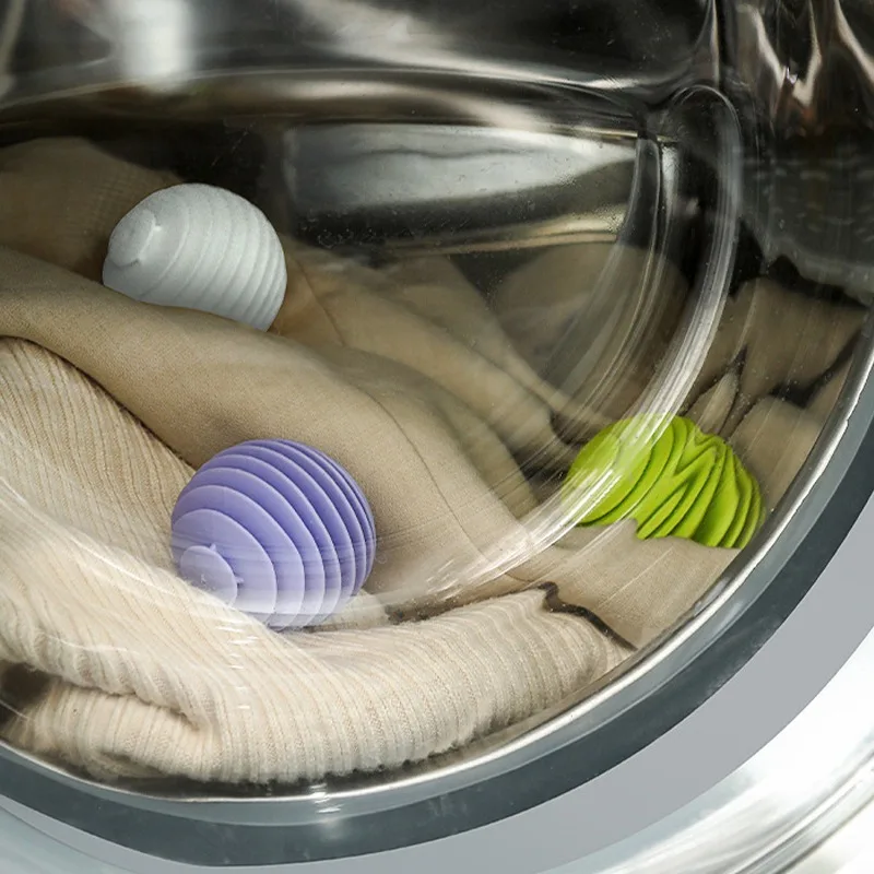 3PCS Reusable Magic Laundry Balls PVC Dryer Ball Fabric Softener Clothes Cleaning Tools Washing Machine Accessories