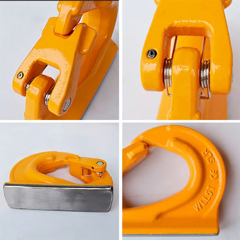 Alfa Logistik Gancio Per Saldatura WLL 2000 Kg - Gancio Di Sicurezza - Gancio Di Carico Per Saldatura Per Escavatori E Pale Gommate - Foto 3