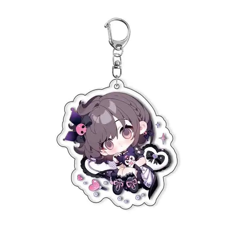 Anime PJSK Schlüsselanhänger 55mm Pin Brosche Projekt Sekai Momoi Airi Hinomori Shizuku Acryl Schlüsselanhänger Riemen Figur Hängendes Zubehör – Detail 6