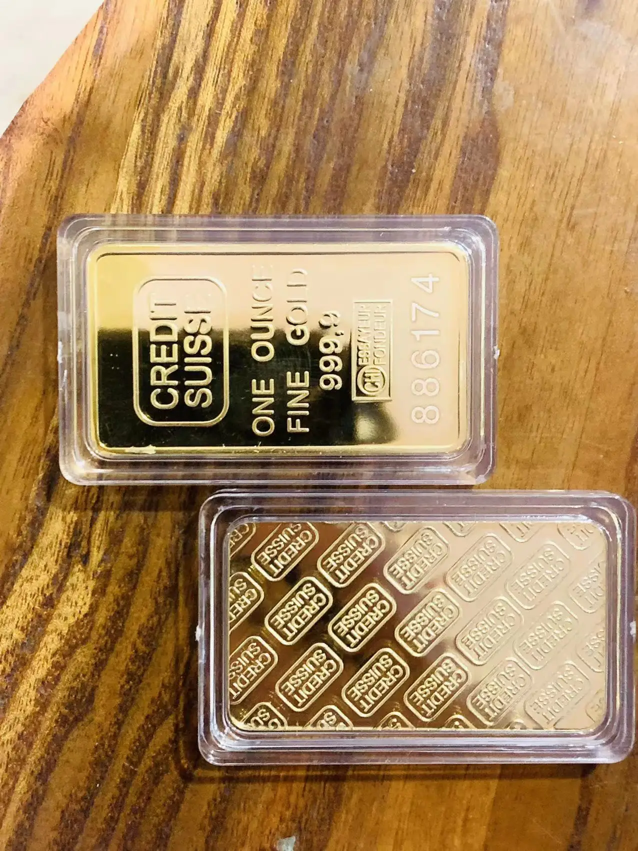 コレクション Credit suisse one ounce find gold 999.9 Amazon.com: Replica One Ounce 999 Gold Plated Swiss Gold Bar