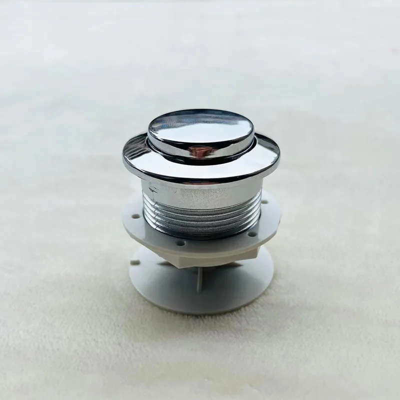 Toilet Tank Button B4018 Drain Valve Single Button Round Toilet Accessories