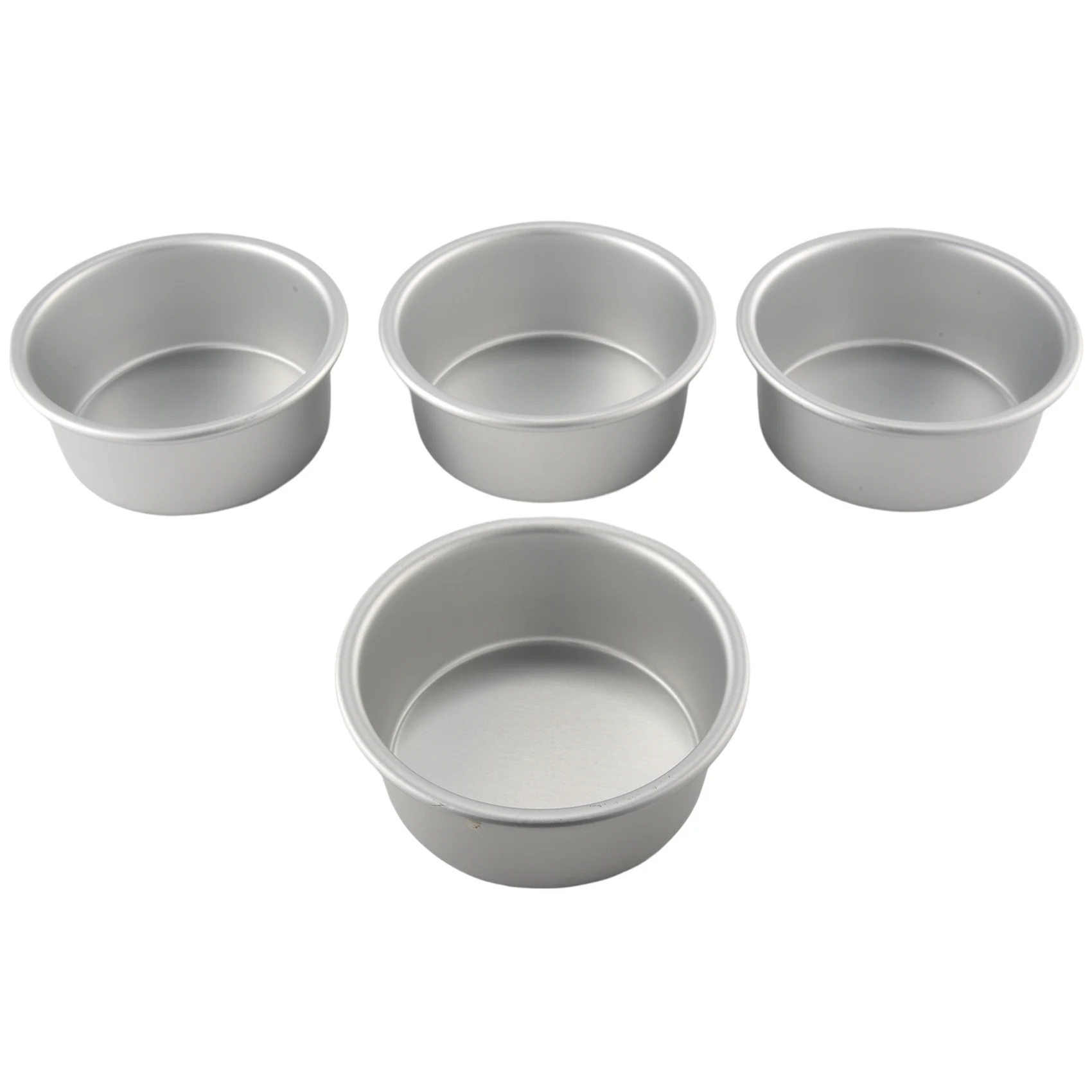 

4 Inch Small Cake Pan Set of 4, Baking Round Cake Pans Tins Bakeware for Mini Cake Pizza, Quiche, Non Toxic & Healthy